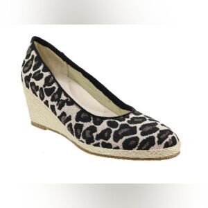 David Tate Burmuda, Leopard Print Wedges.NIB/Size 8🐆